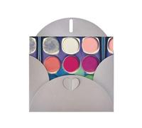 WBQLSL Round color palette Gray Pattern Cards - Perfect for Valentine's Day and anniversaries, expressing love and blessings