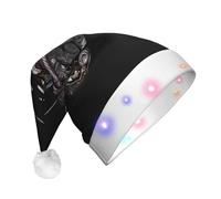WBQLSL Science Butterfly Printed LED Light-Up Party Hat, Suitable for Adults and Children, Christmas Party Props