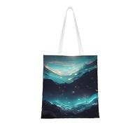 WBQLSL Science Fiction Stars Shopping Bag, Unisex Hand Tote Lightweight Canvas Bag, Suitable for Shopping, Event Promotion, Travel, Work Reusable Tote Bag,