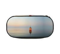 WBQLSL sea beacon Large capacity pencil bag, multi-layer partition stationery storage bag - unisex learning office supplies