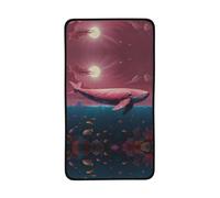 WBQLSL sea Dream Nuclear Whale Pattern Sports Towel 16x28 inches - Travel Sports Towel, Multi-Purpose for Gym, Running, Camping, Swimming