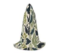 WBQLSL Seaweed pattern Patterned M Wizard Cape, Suitable for Adults & Teens Cosplay, Full Size Range S, M, L