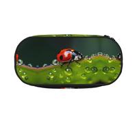 WBQLSL seven-starred ladybird Large capacity pencil bag, multi-layer partition stationery storage bag - unisex learning office supplies