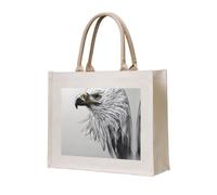 WBQLSL Sketching an eagle Printed Canvas Tote | Lightweight Storage Bag Perfect for the Beach, Picnics, and Everyday Shopping