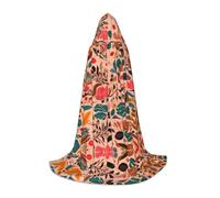 WBQLSL Small tree pattern Patterned M Wizard Cape, Suitable for Adults & Teens Cosplay, Full Size Range S, M, L