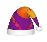 WBQLSL Smiley Orange Children's holiday Christmas hats, Christmas event stage performance holiday party scene New Year party fashion children's hats