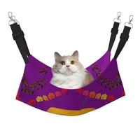 WBQLSL Smiley Orange Large Printed pet Hammock - Sleeping Hammock for Cats, Ferrets, Puppies, Rabbits, Small Animals