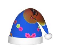 WBQLSL Smiley Yellow Pear Children's holiday Christmas hats, Christmas event stage performance holiday party scene New Year party fashion children's hats
