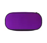 WBQLSL Solid color dark purple Large capacity pencil bag, multi-layer partition stationery storage bag - unisex learning office supplies