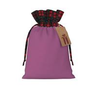 WBQLSL Solid color grape red Gift drawstring bag, Christmas party supplies decoration bag, Christmas burlap gift bag 8.3 * 11.8 inches