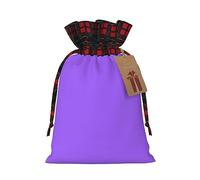WBQLSL Solid color light purple Burlap gift bag - 8.3x11.8 inch drawstring bag Party decoration supplies