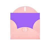 WBQLSL Solid color light purple Pink Pattern Cards - Perfect for Valentine's Day and anniversaries, expressing love and blessings