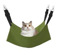 WBQLSL Solid Dark Green Large Printed pet Hammock - Sleeping Hammock for Cats, Ferrets, Puppies, Rabbits, Small Animals