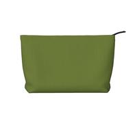 WBQLSL Solid dark green Printed corduroy cosmetic bag - travel essential cosmetic storage bag