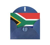 WBQLSL South Africa flag Blue Pattern Cards - Perfect for Valentine's Day and anniversaries, expressing love and blessings