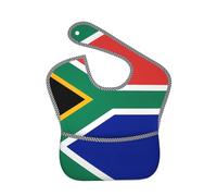 WBQLSL South Africa flag Patterned baby bibs for eating and drinking without staining clothes, soft and waterproof.