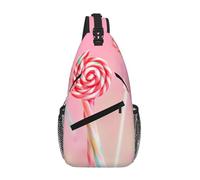 WBQLSL South Africa flag Patterned Travel Crossbody Bag, Perfect for Daily Commutes, Cycling, Hiking, and Urban Adventures, Colorful Lollipop, One Size