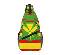 WBQLSL South Africa flag Patterned Travel Crossbody Bag, Perfect for Daily Commutes, Cycling, Hiking, and Urban Adventures, Native Hawaiian Flag, One Size