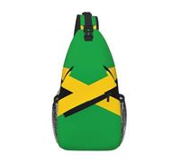 WBQLSL South Africa flag Patterned Travel Crossbody Bag, Perfect for Daily Commutes, Cycling, Hiking, and Urban Adventures, Jamaica Flag, One Size