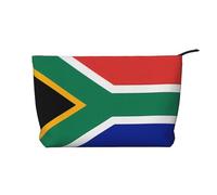 WBQLSL South Africa flag Printed corduroy cosmetic bag - travel essential cosmetic storage bag