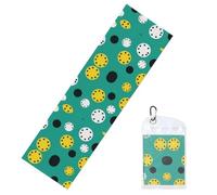 WBQLSL Spotted Circle Microfiber Cooling Sports Towel (12x40 inches) | Essential for Gyms, Yoga and Running