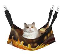 WBQLSL Stack of Fries Large Printed cat cage Hanging Hammock - Suitable for Cats, Ferrets, Puppies, Rabbits, Small Animals