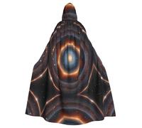 WBQLSL Star Ring UniverseAdult Halloween hooded cape, perfect for Halloween, costume parties,and cosplay.