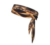 WBQLSL Tennis Sports Headband, Unisex Fitness Sports Double-Sided Headband, Playing Ball, Morning Run Desert Stars Pattern