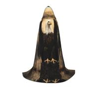 WBQLSL The majestic eagle Patterned L Wizard Cape, Suitable for Adults & Teens Cosplay, Full Size Range S, M, L