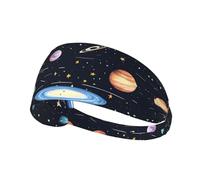WBQLSL The Solar Family Sports sweatband, moisture wicking, running, cycling, yoga, fitness, sports