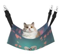 WBQLSL The swan in Love Large Pattern pet Hammock - Sleeping Hammock for Cats, Ferrets, Puppies, Rabbits, Small Animals