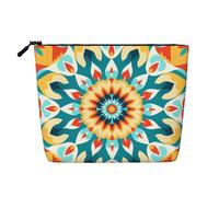 WBQLSL Trompe l'oeil Patterned travel cosmetic bag, multifunctional storage bag, specially designed for daily necessities storage, Black, One Size