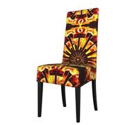 WBQLSL Turning the flame Party chair covers stretch dining chair covers for dinners meetings and celebrations