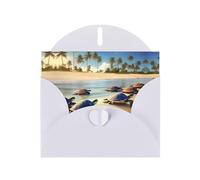 WBQLSL turtles on the beach White Holiday Cards - Perfect for birthdays, weddings, and Christmas cards
