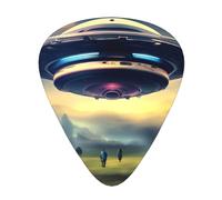 WBQLSL UFO landing Guitar Picks - (Thin/Medium/Thick) Suitable for all types of string instruments,