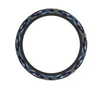 WBQLSL UFO landing Printed steering wheel cover - Highly elastic and soft material to enhance driving experience