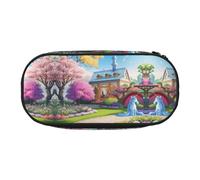 WBQLSL Unicorn Fairy Tale Printed Pencil case - Multi-Layer partition Pencil case, Suitable for Storing Campus Office Stationery