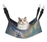 WBQLSL Unicorns on The Run Large Pattern pet Hammock - Sleeping Hammock for Cats, Ferrets, Puppies, Rabbits, Small Animals