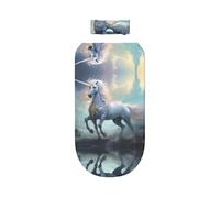 WBQLSL Unicorns on the Run Newborn Baby Swaddle Blanket Set, Breathable Sleeping Bag, Soft and Skin-Friendly