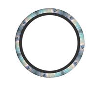 WBQLSL Unicorns on the Run Printed steering wheel cover - Highly elastic and soft material to enhance driving experience