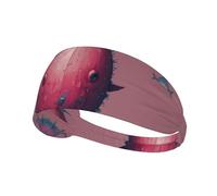 WBQLSL Unisex-Adult Dream Nuclear Whale Elastic Exercise Headband, One Size, 22.5mm Width, Polyester