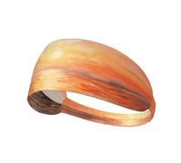 WBQLSL Unisex-Adult Sunset in Oil Elastic Exercise Headband, One Size, Polyester