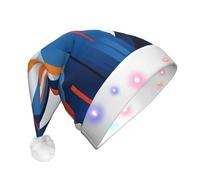 WBQLSL vector Printed LED Light-Up Party Hat, Suitable for Adults and Children, Christmas Party Props