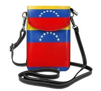 WBQLSL Venezuela Flag Crossbody Cell Phone Purse, PU Leather, Magnetic Snap Closure, Anti-Theft, with Detachable Shoulder Strap