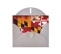 WBQLSL vintage wooden maryland flag Gray Holiday Cards - Perfect for birthdays, weddings, and Christmas cards