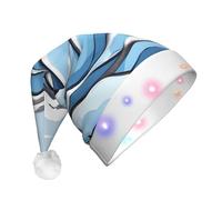 WBQLSL Waves lapping at the rocks Warm and Furry Party Hat, Perfect for Holiday Party Decorations and Gifts
