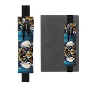 WBQLSL White-Golden Fish Pattern Elastic Band Pen Bag Suitable for Girls' Birthday Gifts/Teacher's Day/Graduation Season Intimate Stationery Gift Box