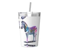 WBQLSL Zebra Printed Travel Bottle - Portable Water Bottle, Office and Car Sports Travel Mug