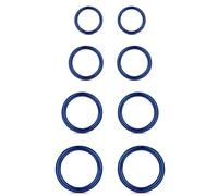 WBRWP 316L StainlessSteel PiercingRing Hinged NoseRingsHoop 20G 18G 16G 14G Womens and Mens Body Pierecing Ring Segment Clicker Lip Rings Helix Cartilage Rook Earrings Diameter 6mm 8mm 10mm 12mm Blue