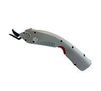WBT-1 Portable Electric Fabric Scissors I Rechargeable & Electric Plugged I Cuts Cloth, Leather, Plastics, Carbon Fibre, Glass Fibre I A & B Cutter Heads & One Battery, Grey, 23 x 8 x 4 centimeters